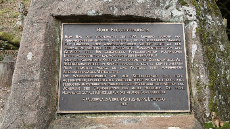 Ritterstein Nr. 036-5 Klosterbrunnen.JPG - Ritterstein Nr.36 Klosterbrunnen